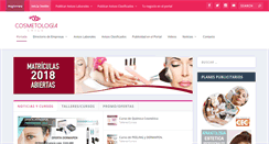 Desktop Screenshot of cosmetologiachile.com