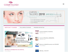 Tablet Screenshot of cosmetologiachile.com